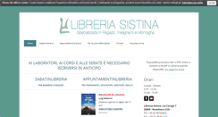Desktop Screenshot of libreriasistina.it