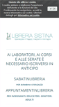 Mobile Screenshot of libreriasistina.it