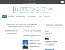 Tablet Screenshot of libreriasistina.it
